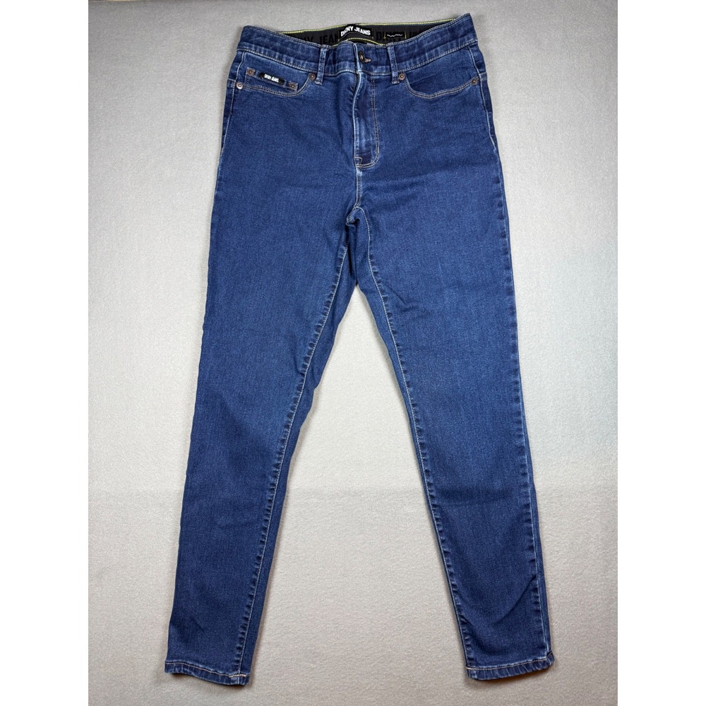 DKNY Jeans Mens Bleecker Shaping Skinny Size 30 Dark Blue Denim Cotton Blend
